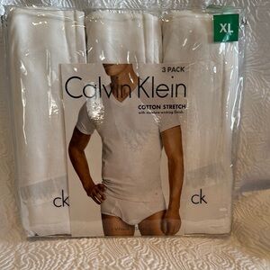 Calvin Klein Men's White Cotton Stretch Underwear 3-Pack